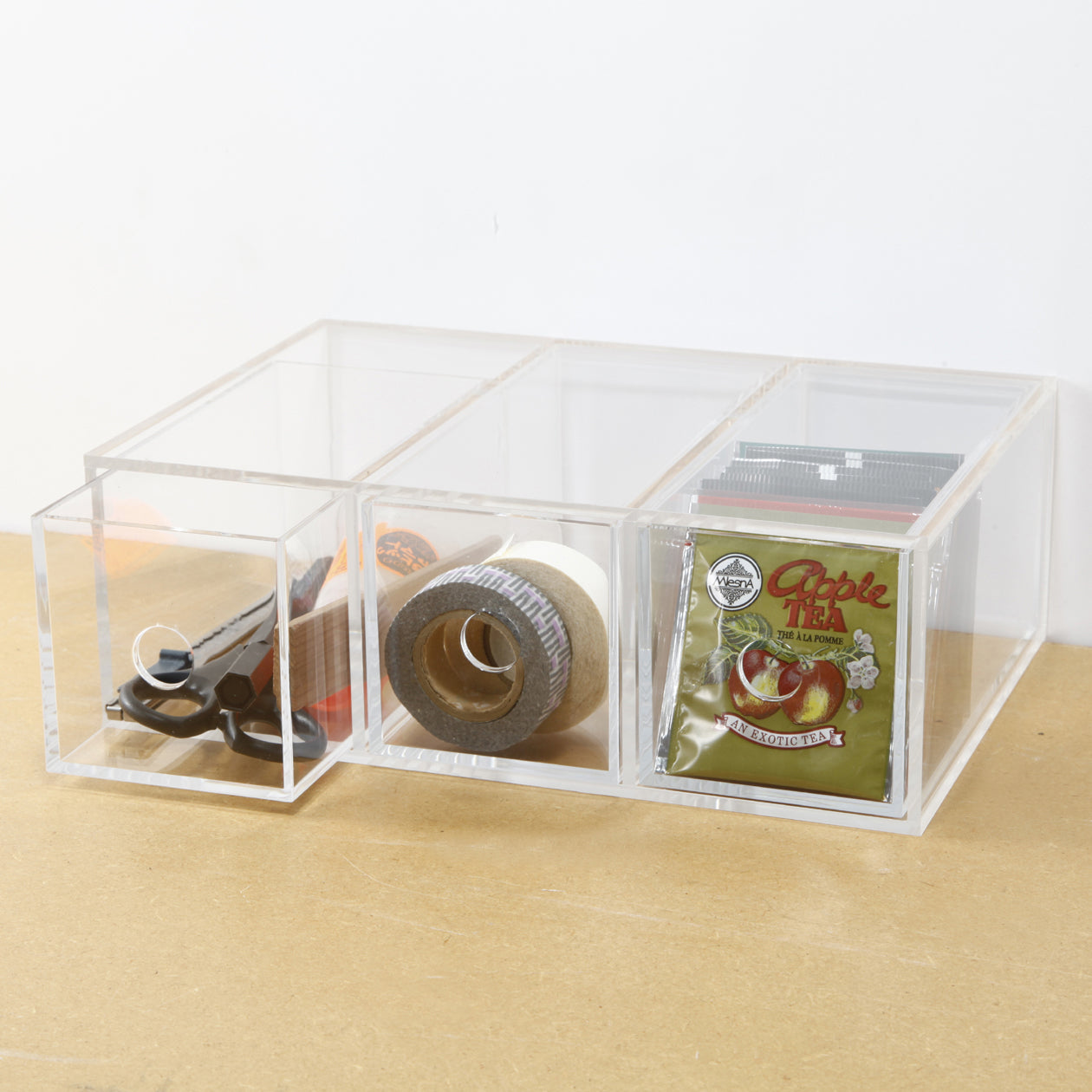 Acrylic Storage 3 Drawers Cubby - Image 9