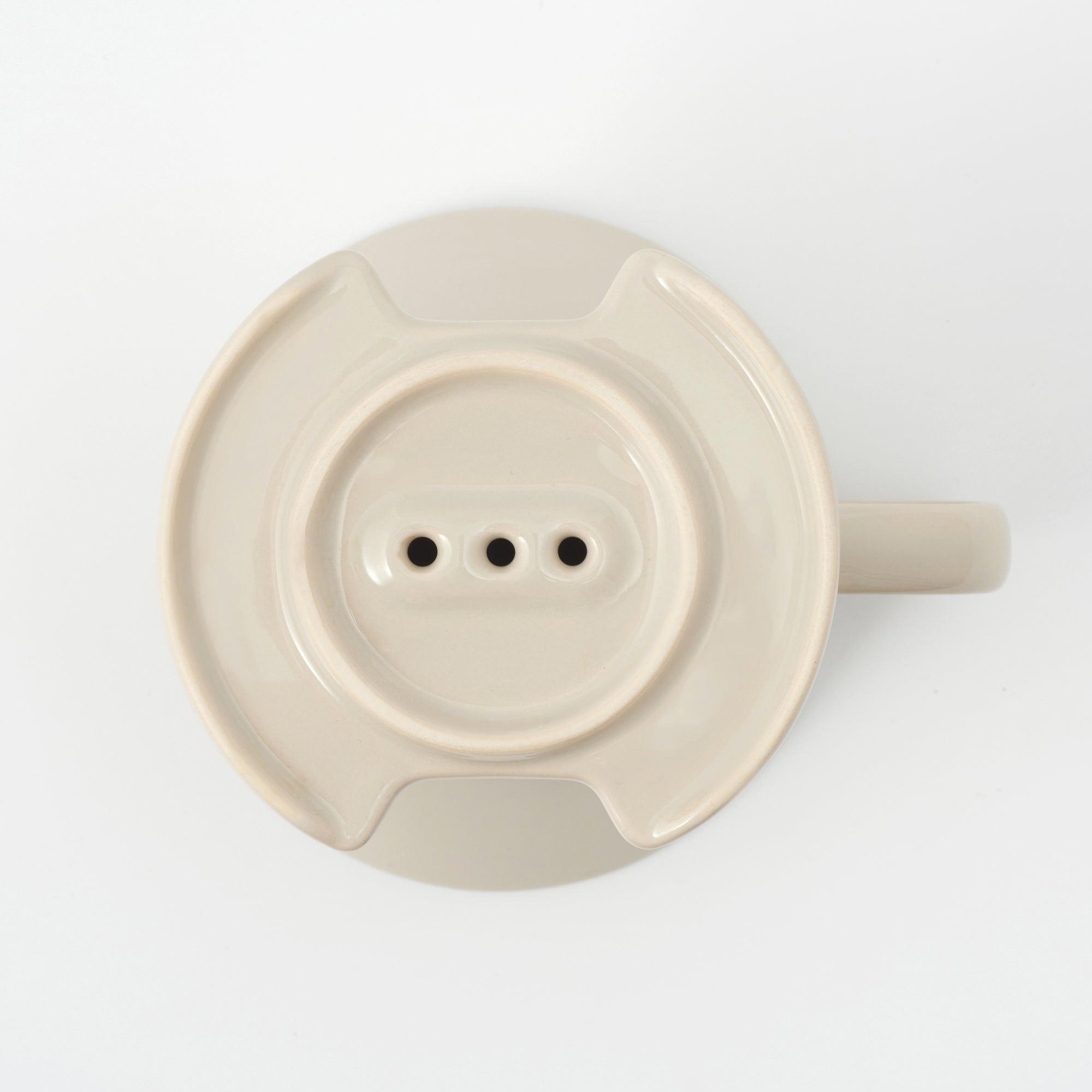 Stoneware Coffee Dripper - Gray Beige - Image 5