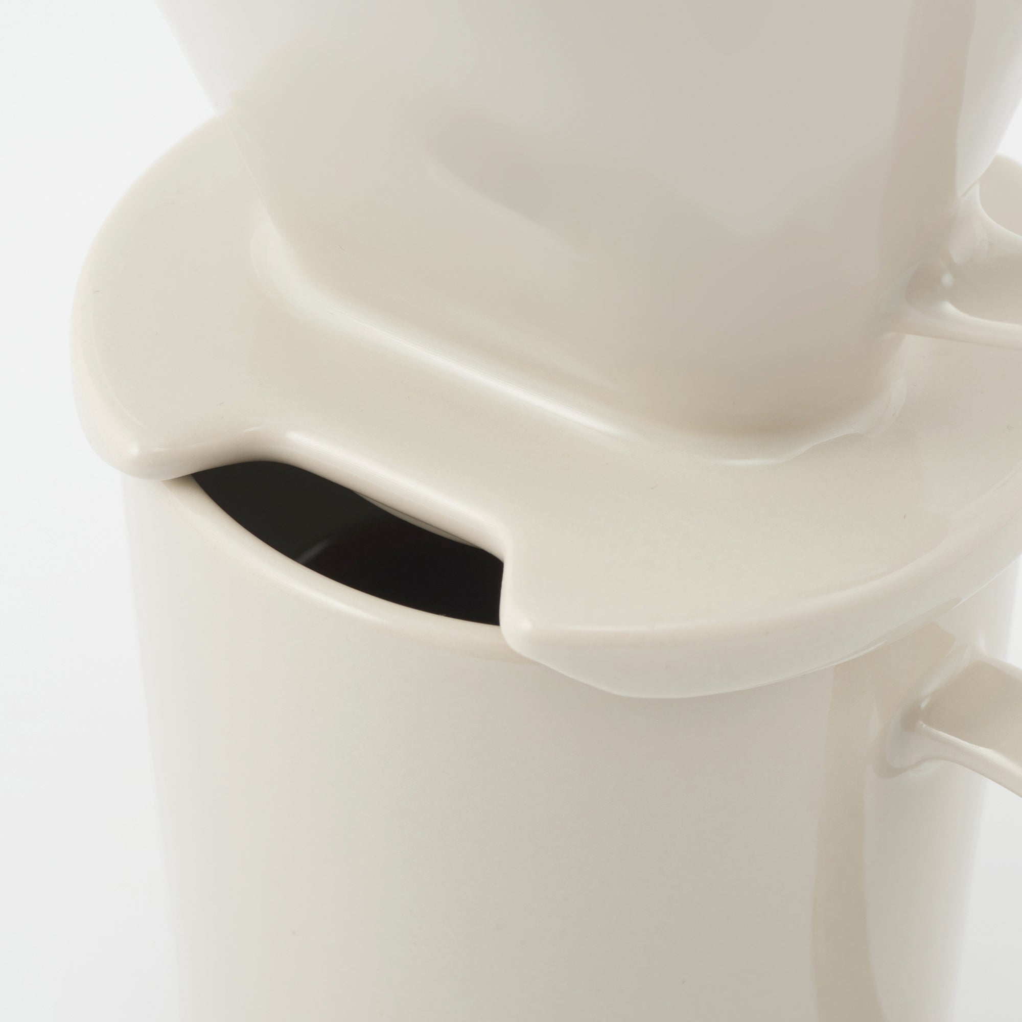 Stoneware Coffee Dripper - Gray Beige - Image 10