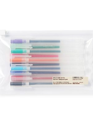 Gel Ink Ballpoint Cap Pen 10 Color Set