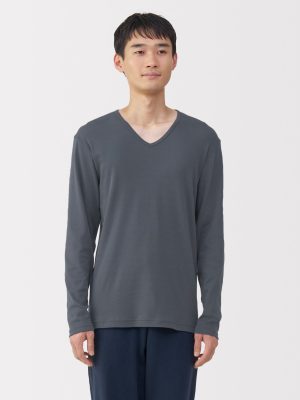 Warm Cotton V-Neck T-Shirt