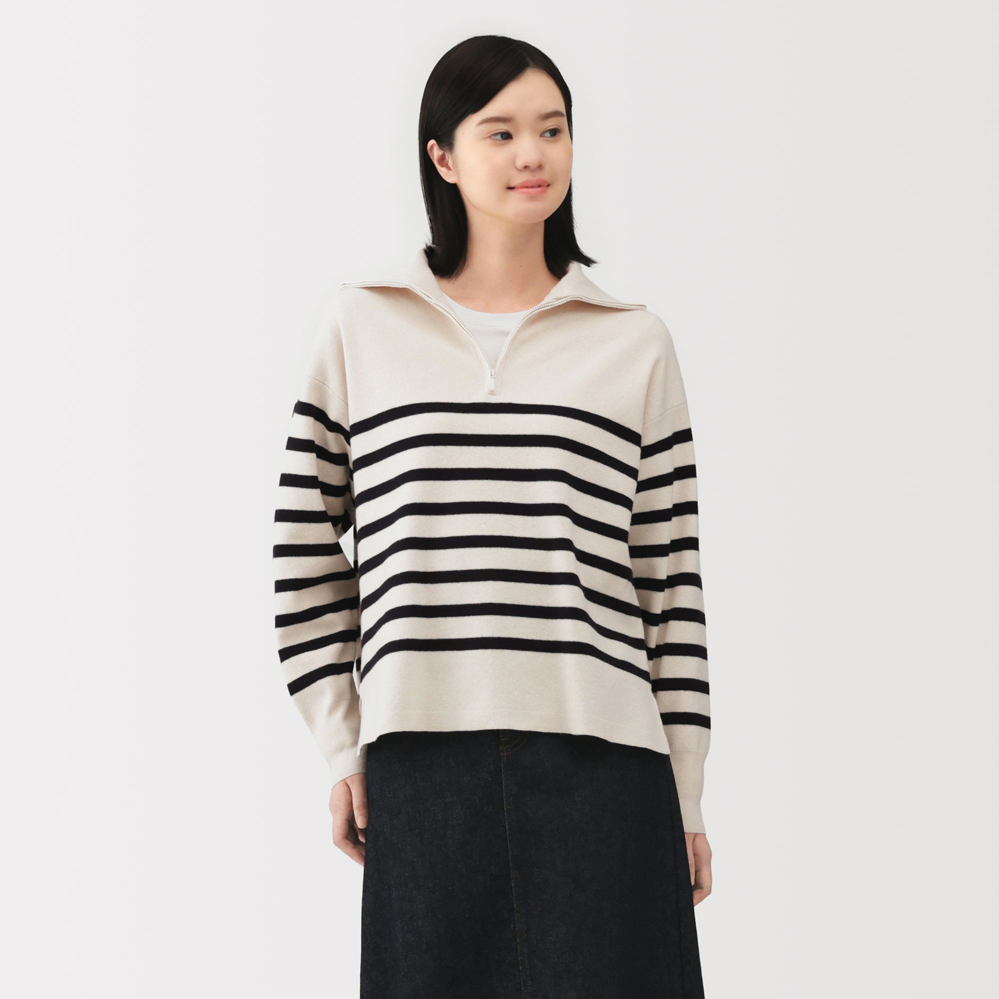 Milano Rib Half-Zip Sweater - Image 3