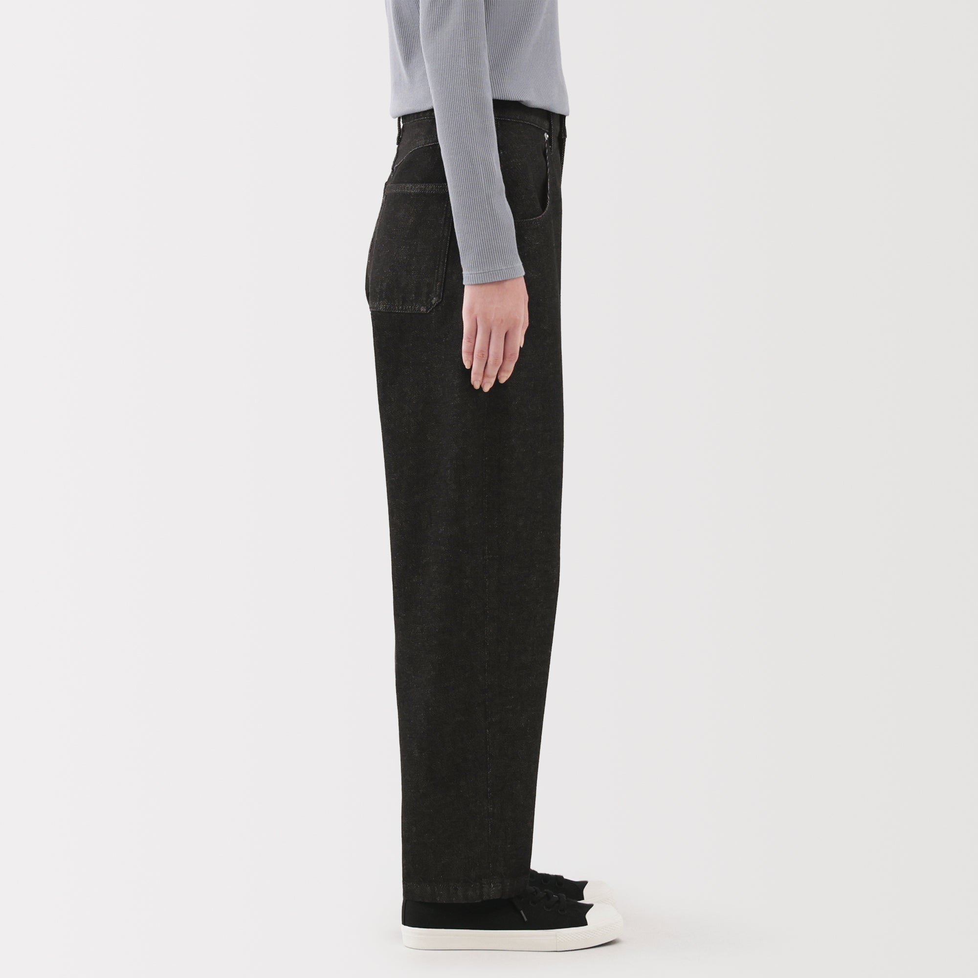 Kapok Blend Denim Barrel Pants - Image 5