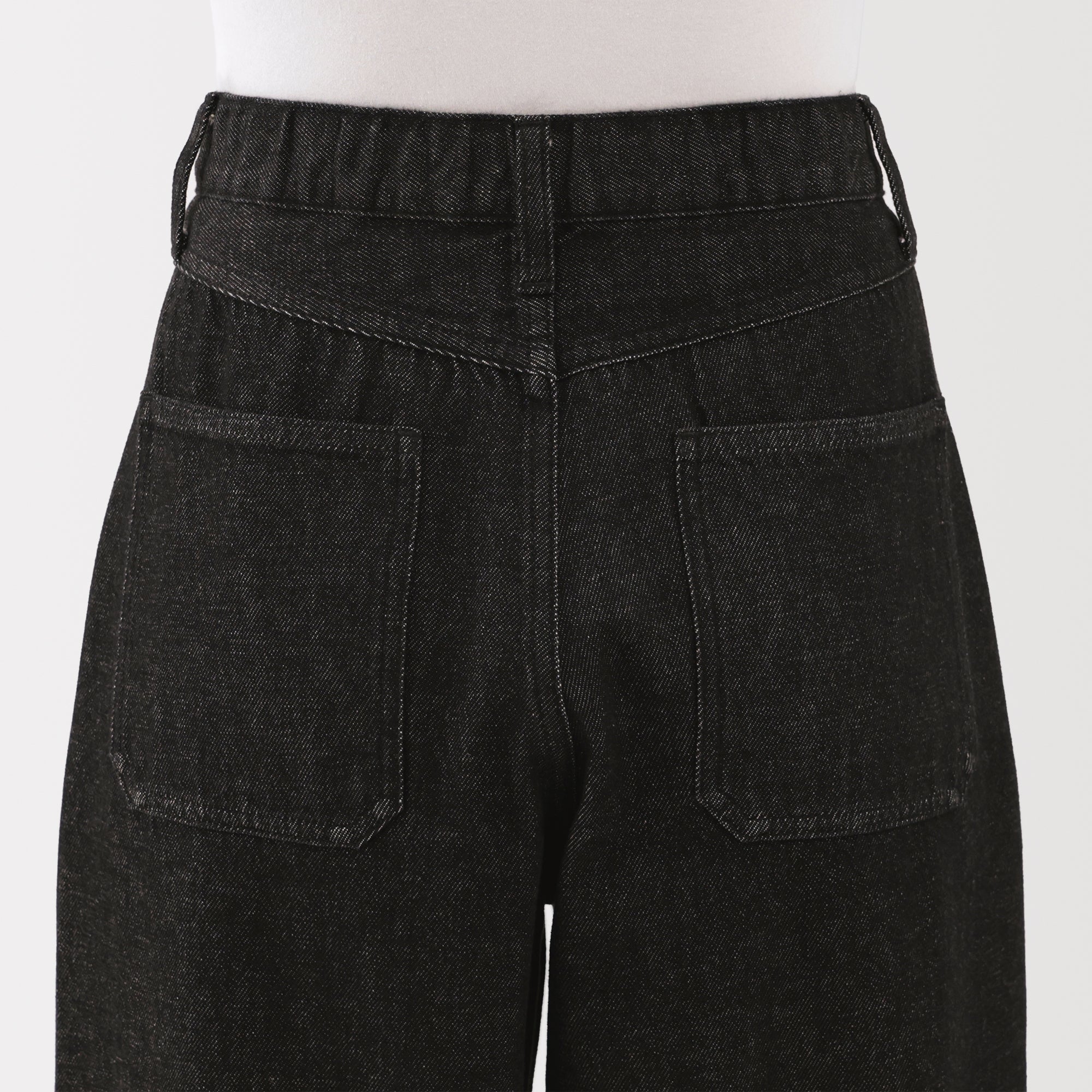 Kapok Blend Denim Barrel Pants - Image 8