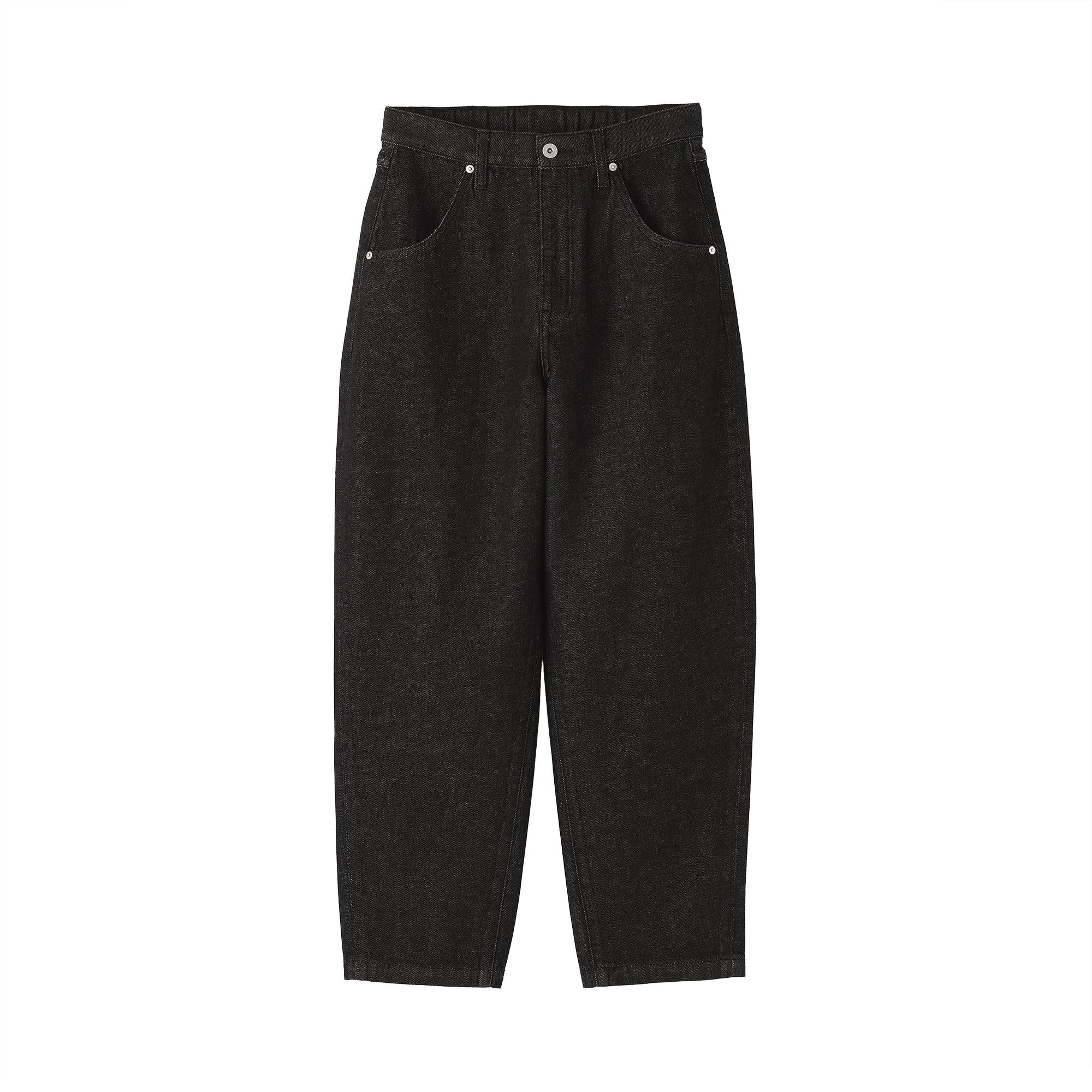 Kapok Blend Denim Barrel Pants - Image 2