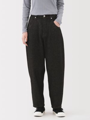 Kapok Blend Denim Barrel Pants