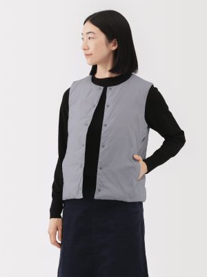 Lightweight Down Collarless Vest