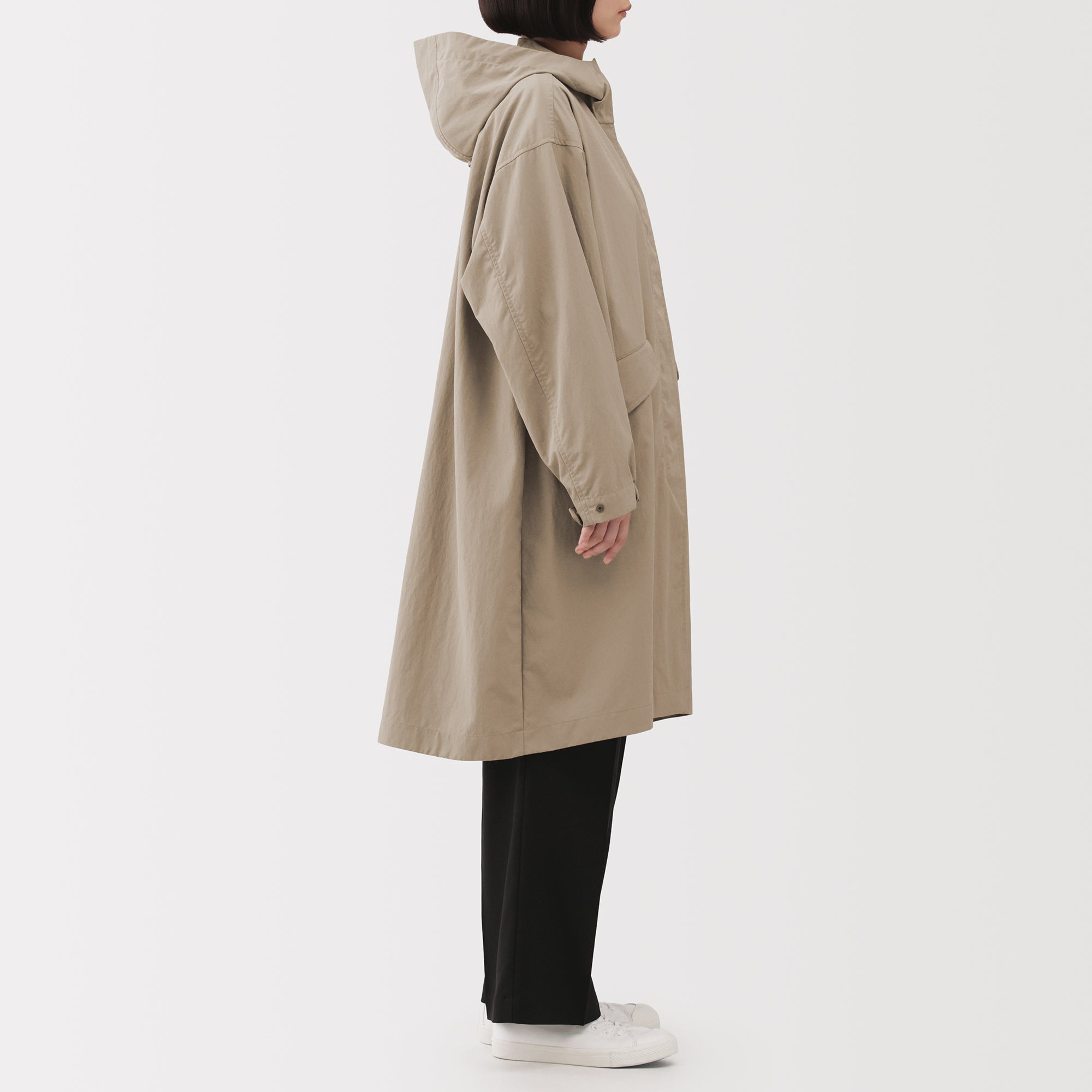 Water-Repellent Hooded Long Coat - Image 27