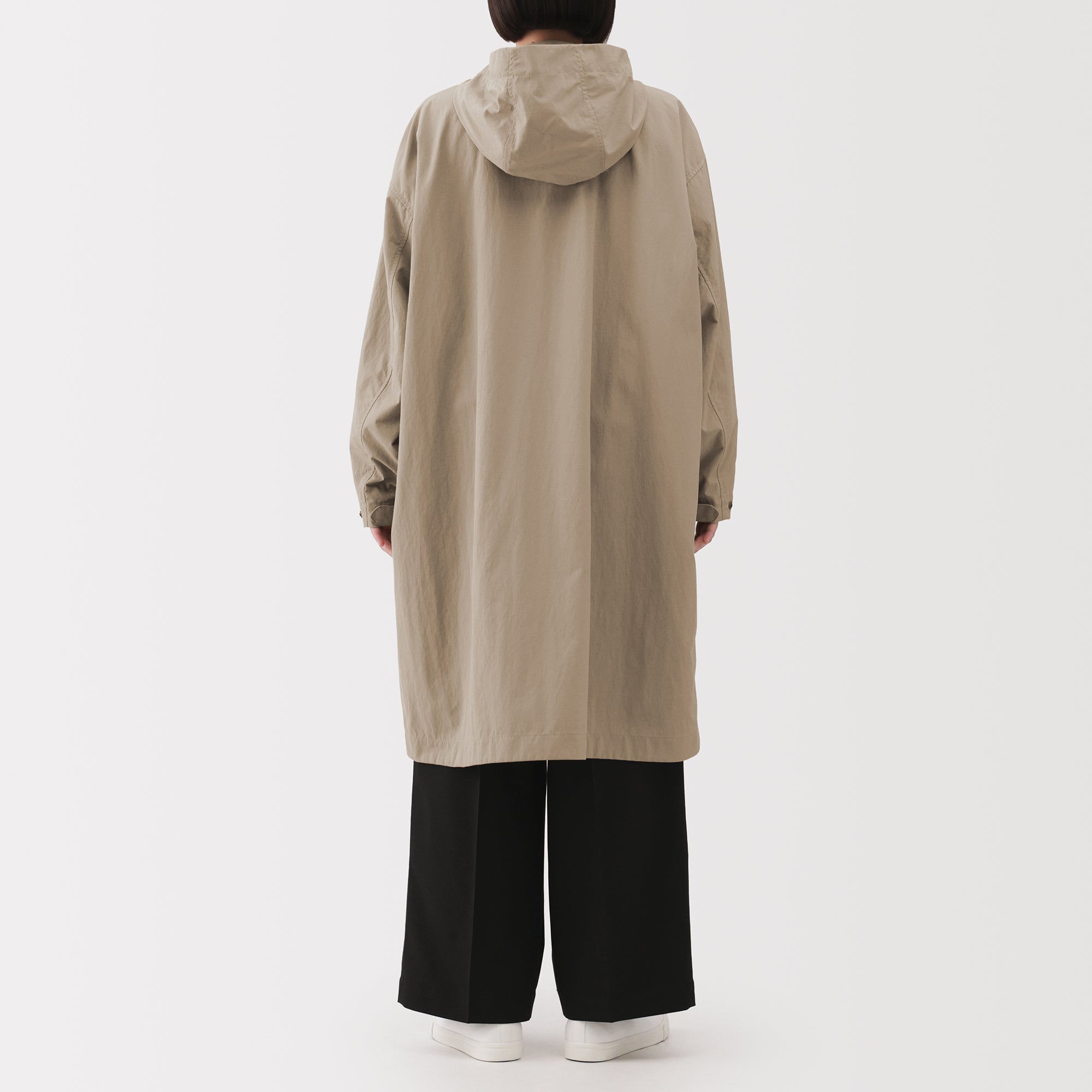 Water-Repellent Hooded Long Coat - Image 6