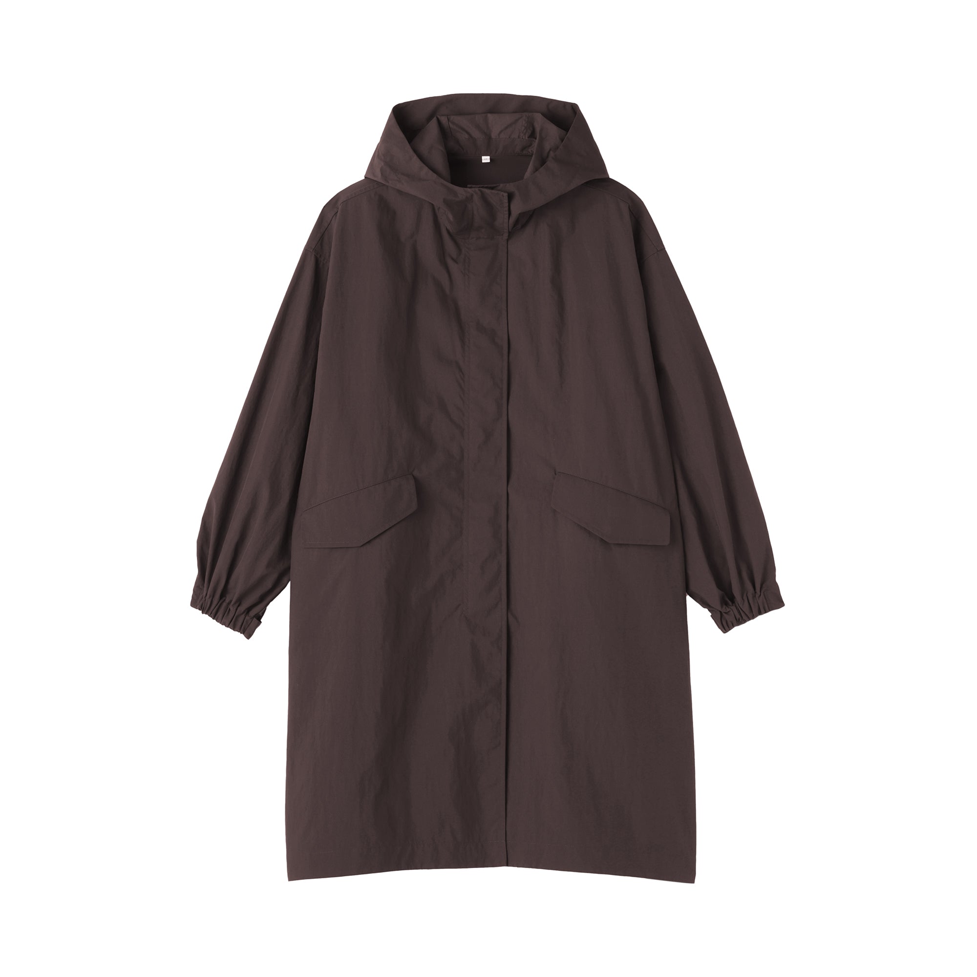 Water-Repellent Hooded Long Coat - Image 2