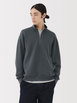 Double Knit Half-Zip Pullover