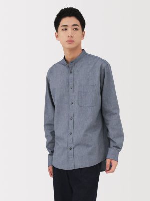 Oxford Stand Collar Shirt