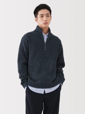 Wool Half Zip Sweater