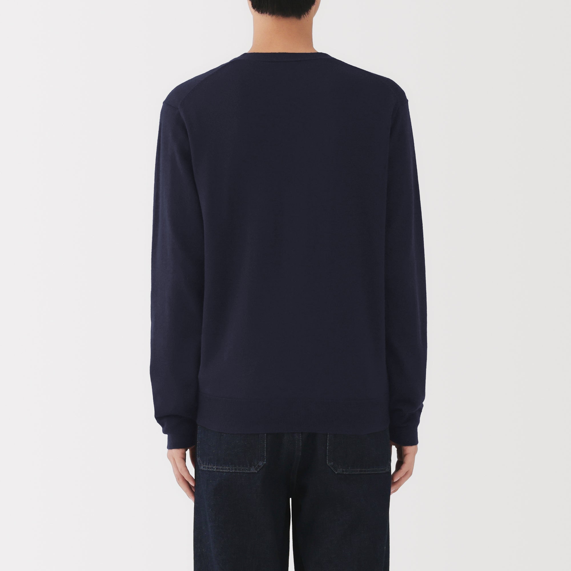 Wool V-Neck Cardigan - Image 6