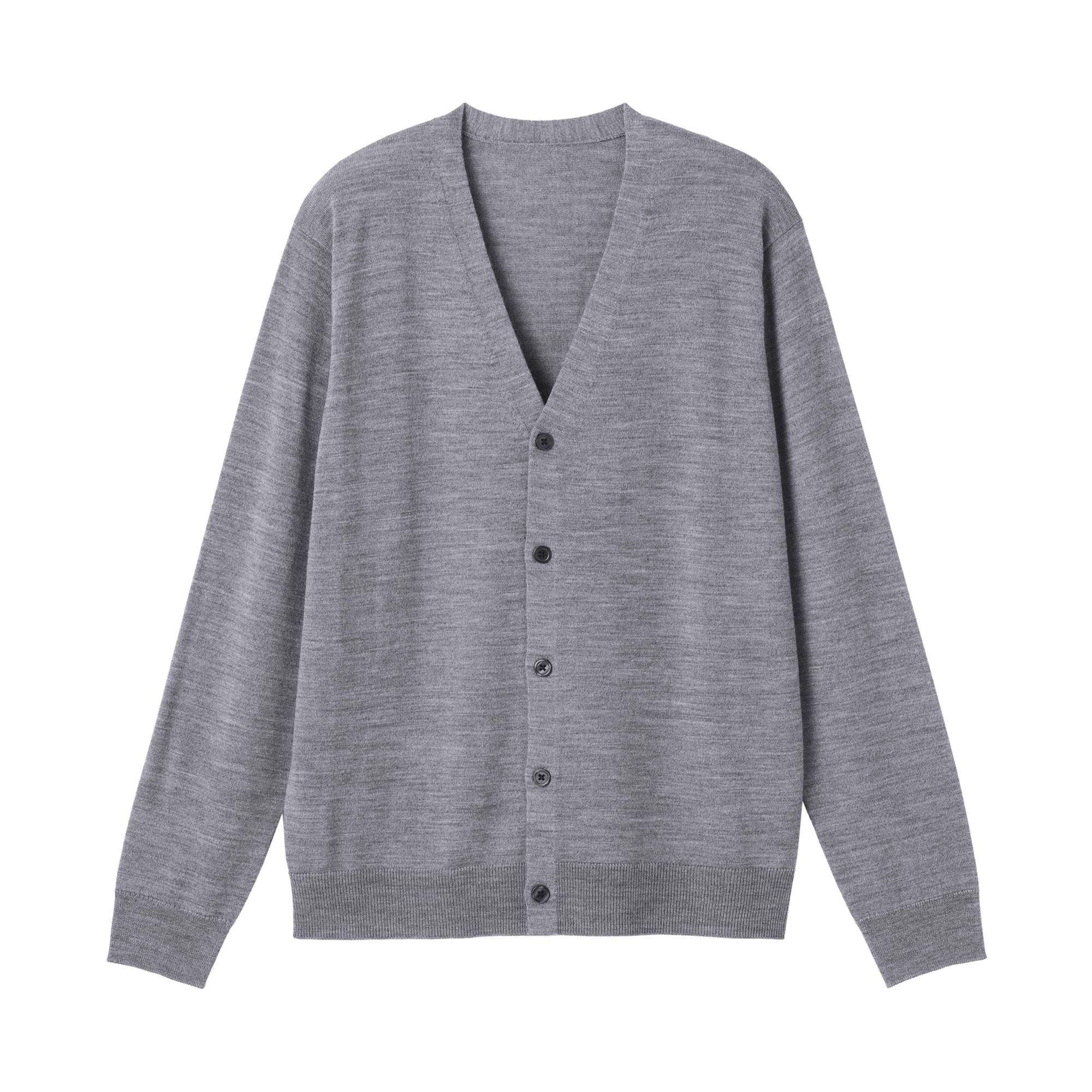 Wool V-Neck Cardigan - Image 2