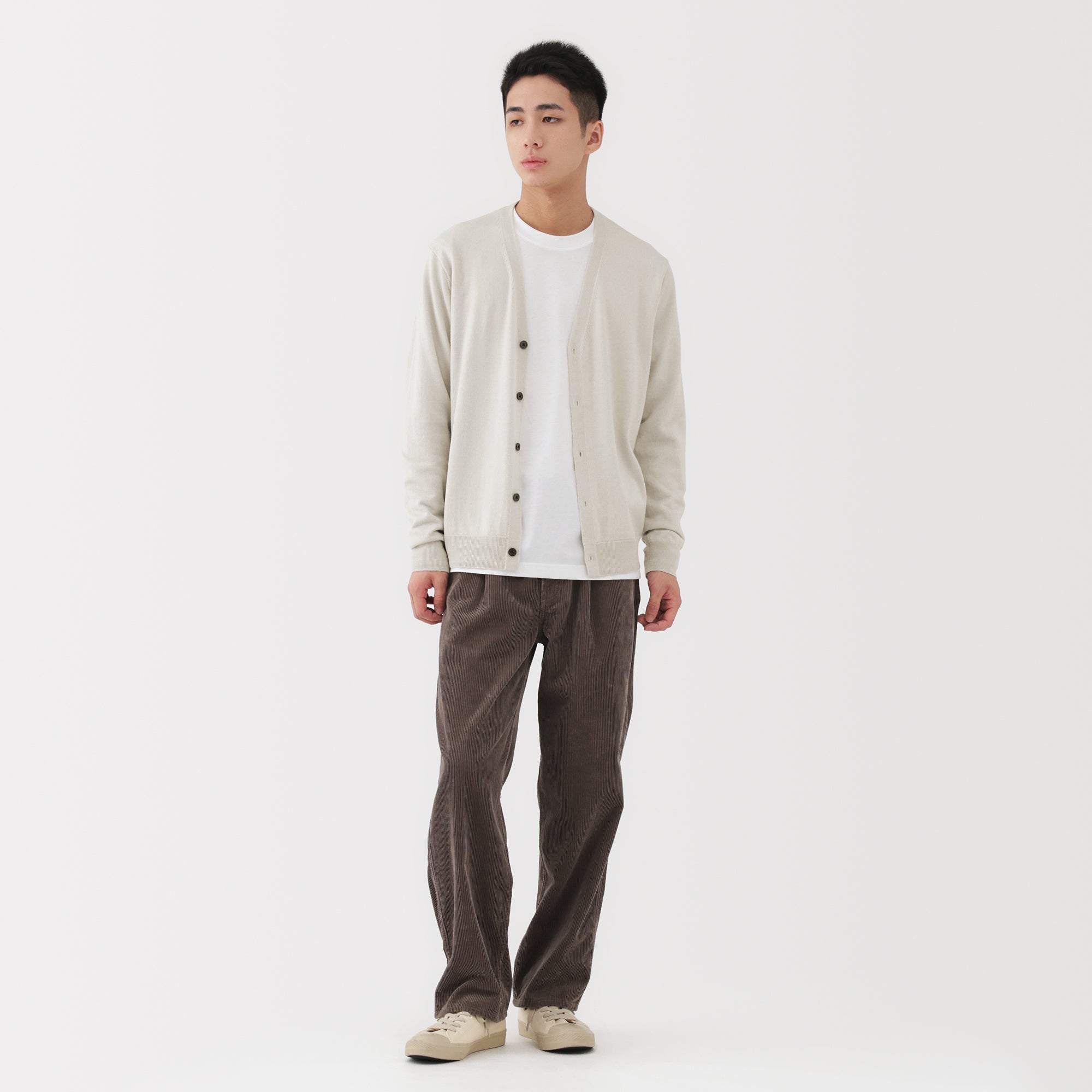 Wool V-Neck Cardigan - Image 18