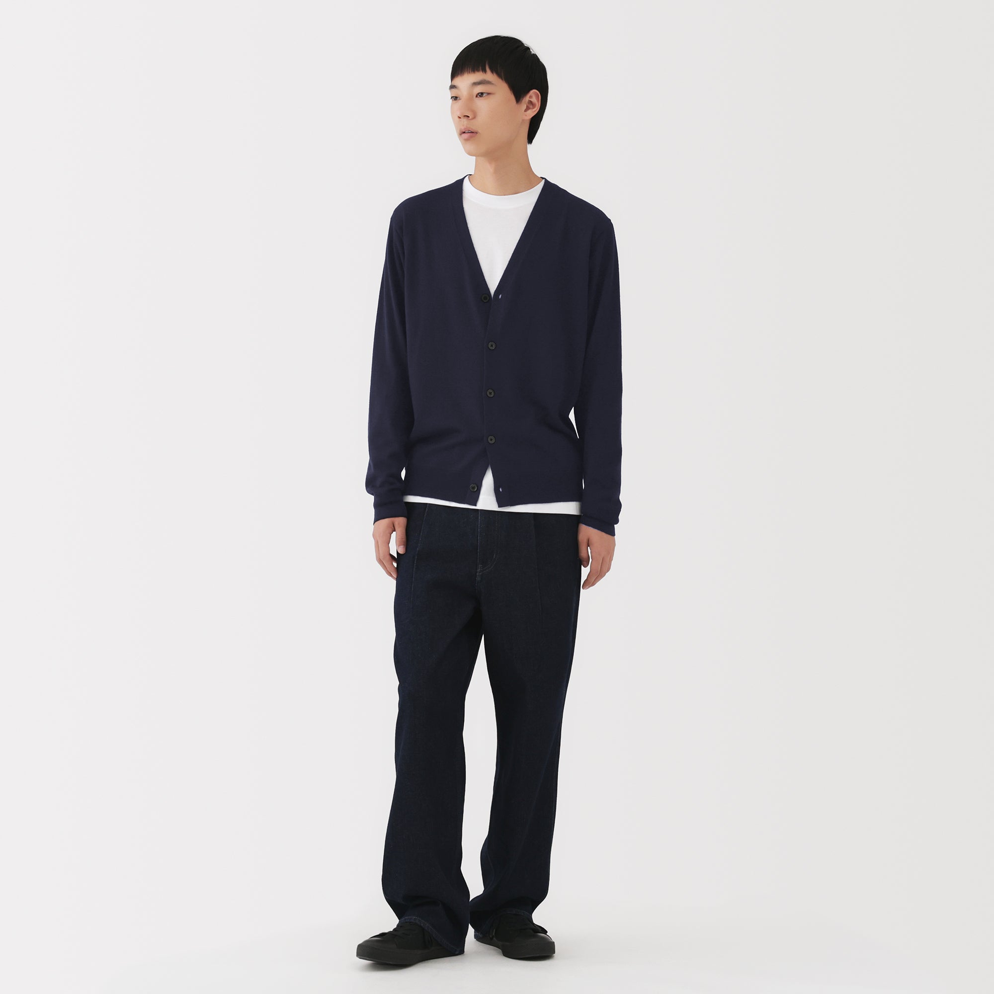 Wool V-Neck Cardigan - Image 32