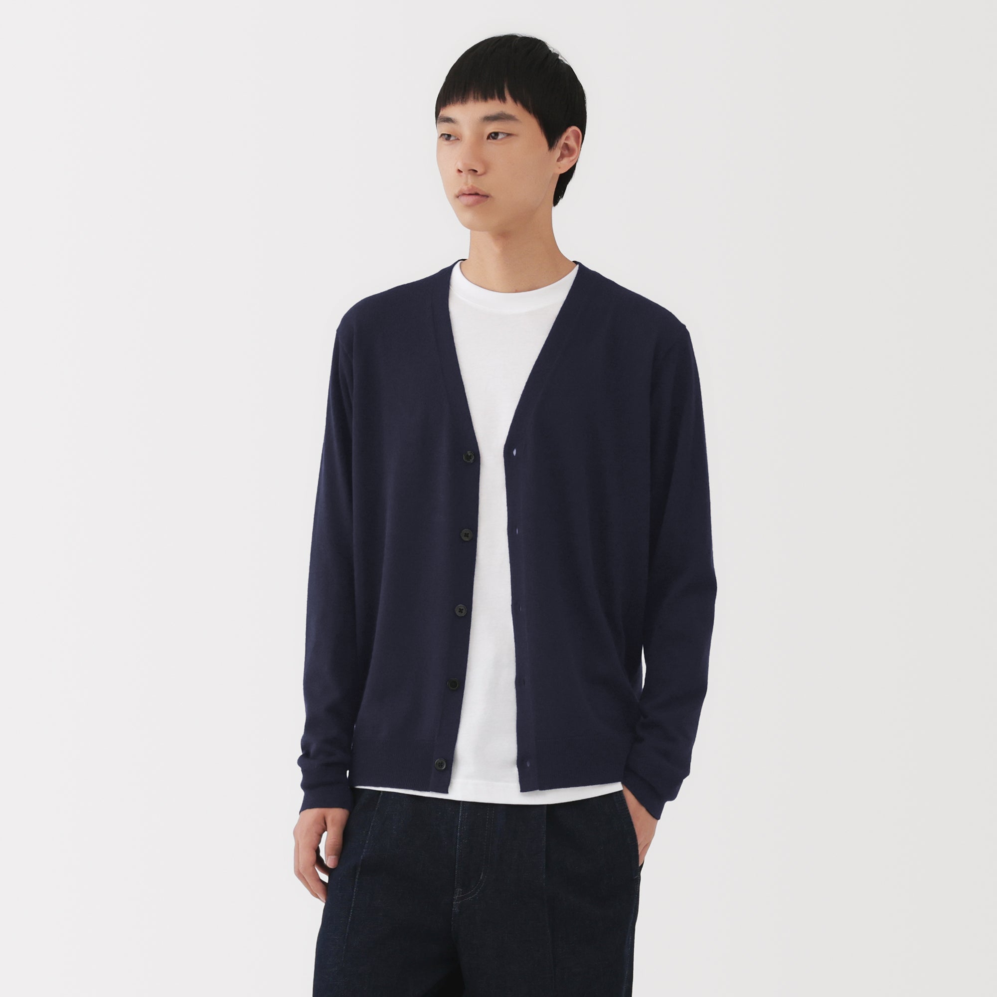 Wool V-Neck Cardigan - Image 31