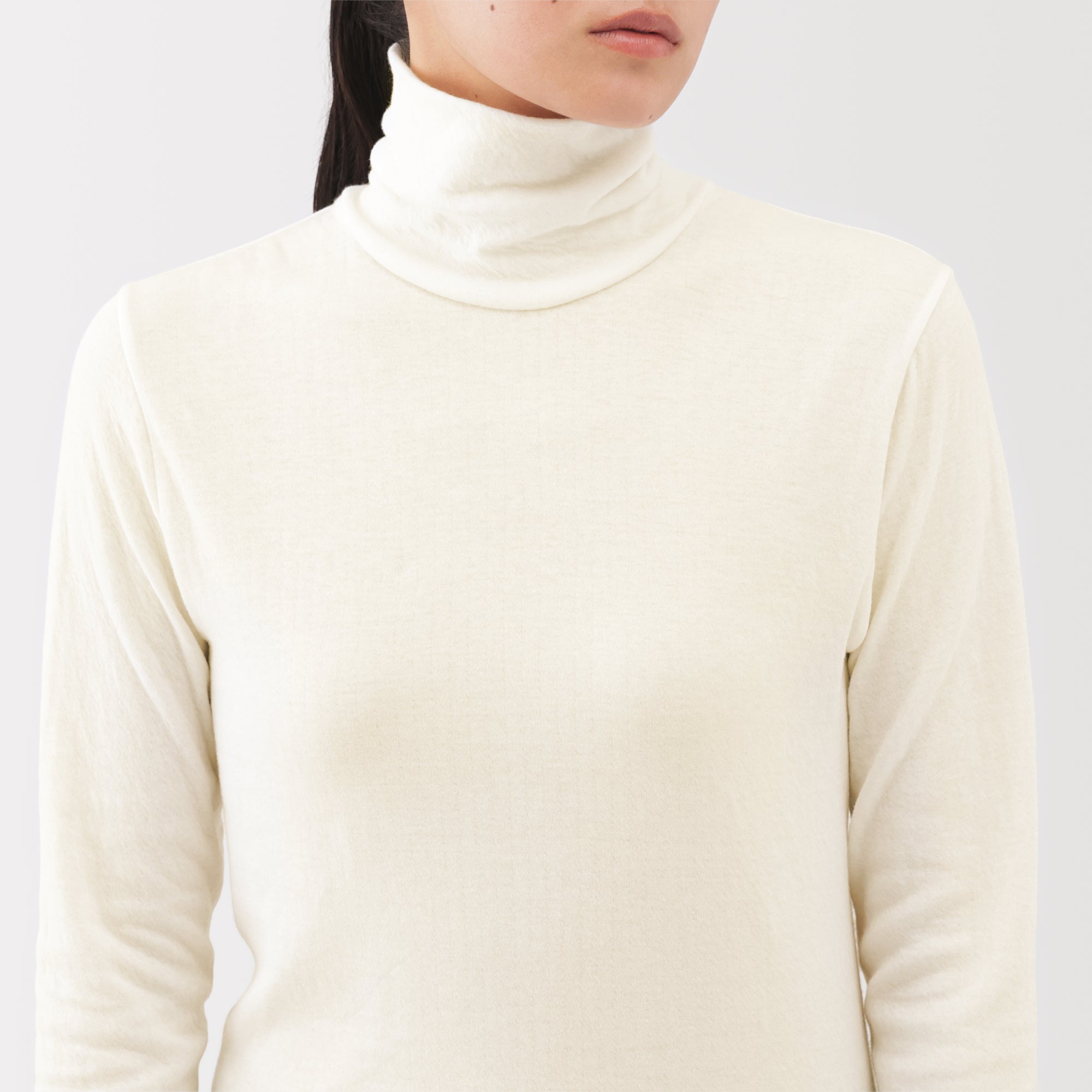 Labo Cotton Cashmere Turtleneck T-Shirt - Image 16
