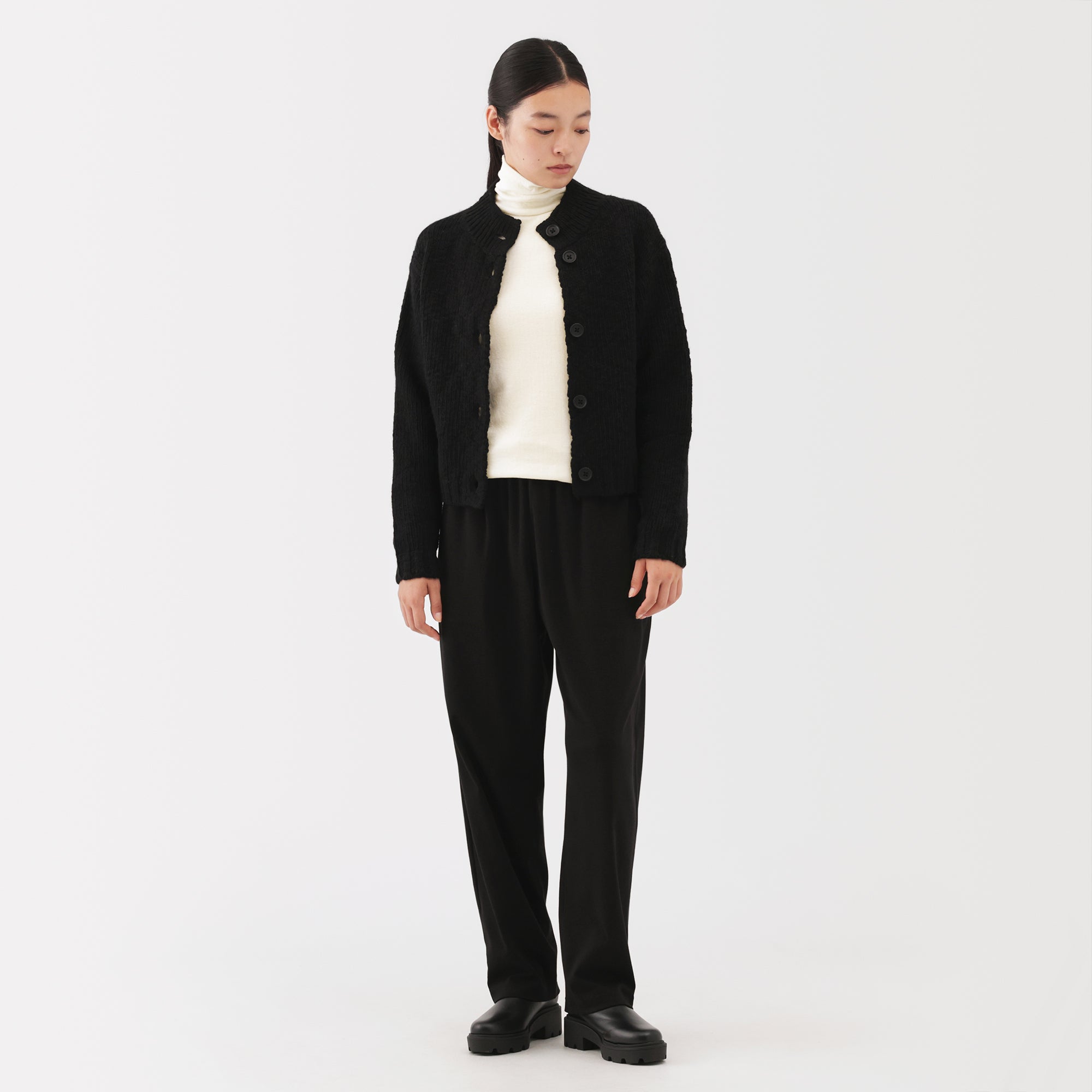 Labo Cotton Cashmere Turtleneck T-Shirt - Image 18