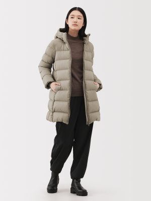 Lightweight Down Hooded Coat
