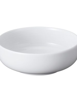 White Porcelain Shallow Bowl