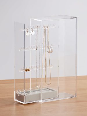 Acrylic Stand Case for Earrings and Necklace