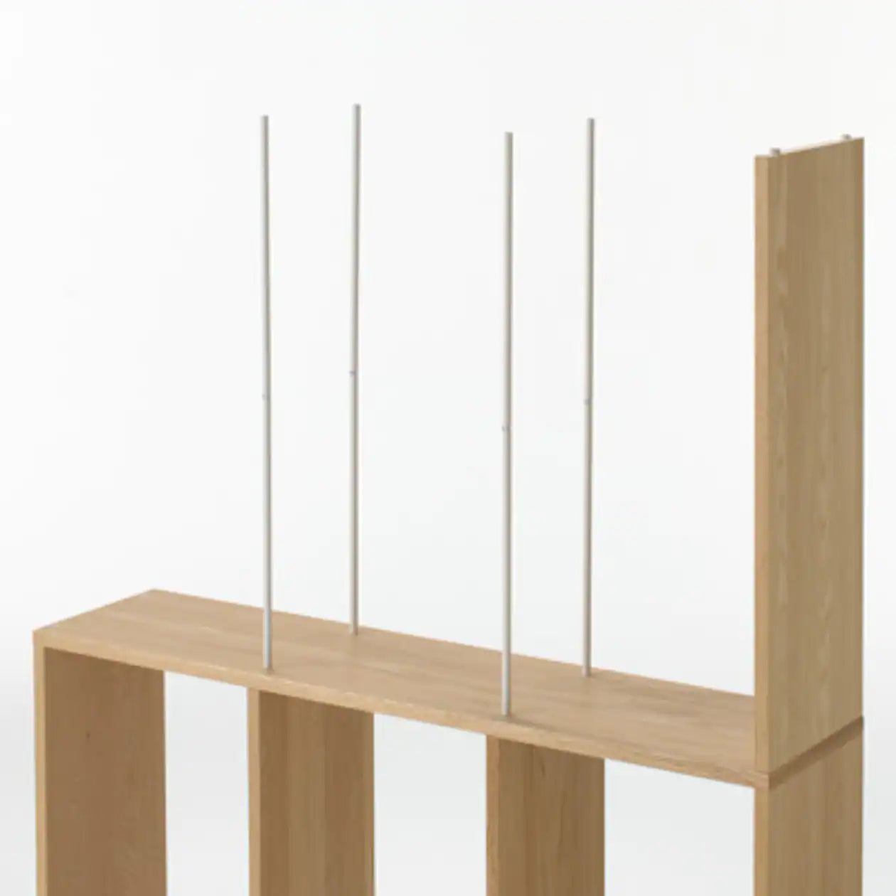 Oak Additional Stacking Shelf - Wide Type - 3 Tiers - Image 3