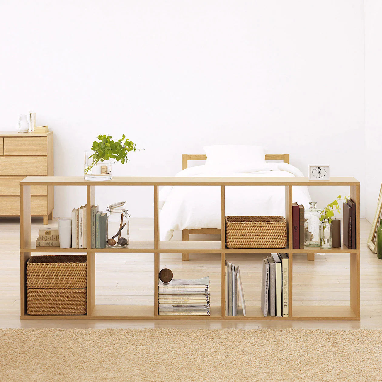 Oak Stacking Shelf - 5 x 2 - Image 2