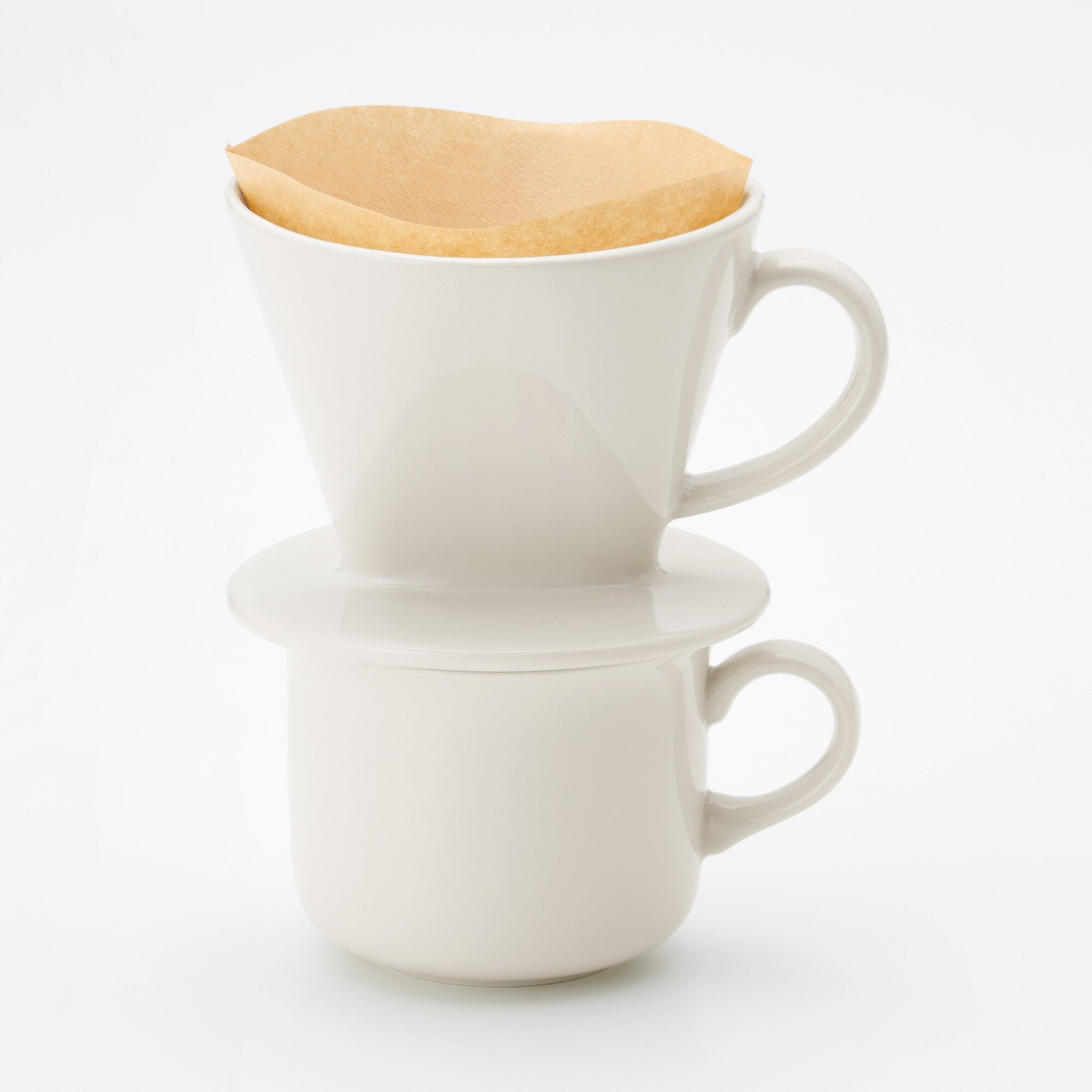 Beige Porcelain Coffee Dripper - Image 3