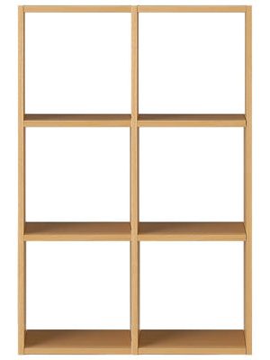 Oak Compartment Stacking Shelf - 3 x 2