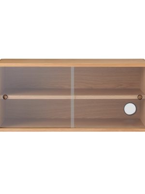 SUS Shelving Unit - Box with Glass Door - Oak