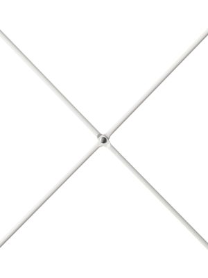 SUS Shelving Unit Side Cross Bars - White Gray (2 Pack)