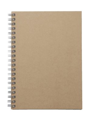 B6 Wirebound Notebook Plain Beige
