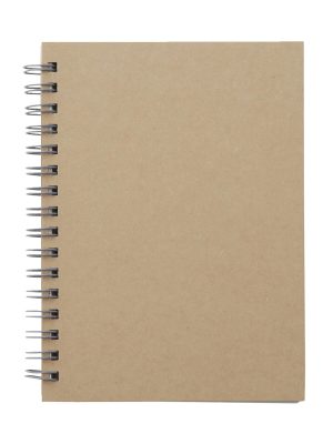 A6 Wirebound Notebook Plain Beige