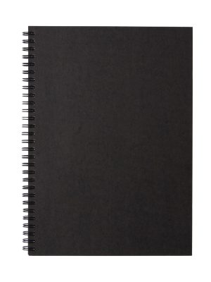 B5 Recycled Paper Double Ring Blank Notebook - Dark Gray