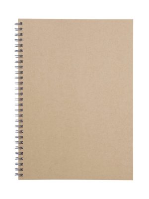 B5 Wirebound Notebook Plain Beige