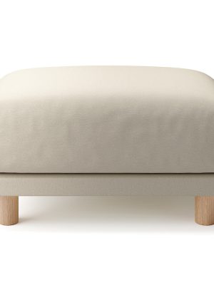 Cotton Canvas Cover for Urethane Pocket Coil Sofa - Ottoman (Ottoman Sold Separately)