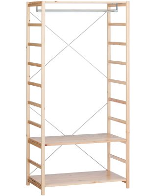 Pine Shelf Unit - Wardrobe