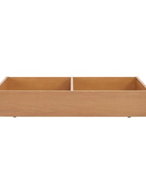 [HD] Wooden Bed Storage Box with Divider