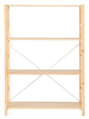 Pine Shelf Unit - Wide - Medium