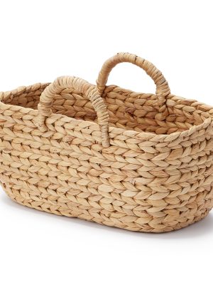 Water Hyacinth Basket - Oval - Small W14.6 x D7.3 x H6.3