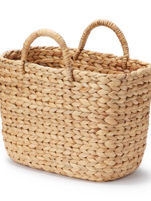 Water Hyacinth Basket - Large W14.6 x D7.3 x H10.2