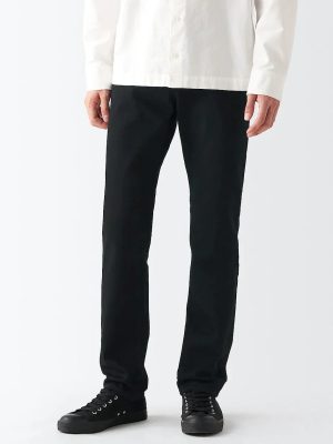 Men's Stretch Denim Slim Pants Black (L32)