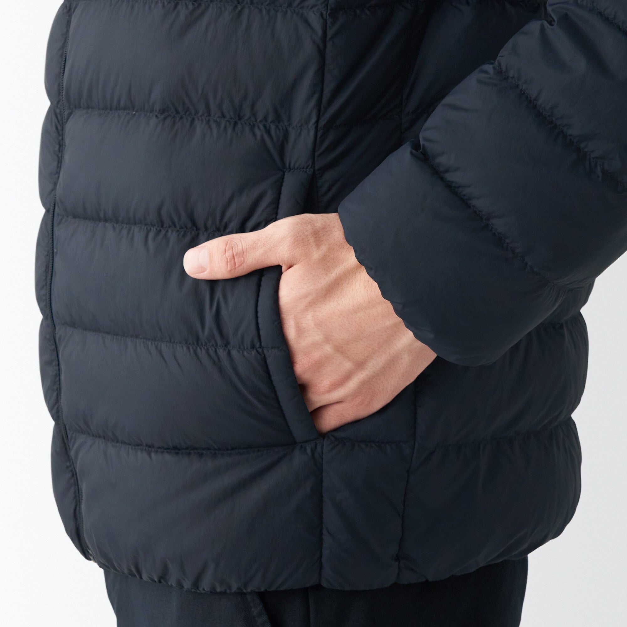 Men's Recycled Nylon Lightweight Down Jacket - Image 38