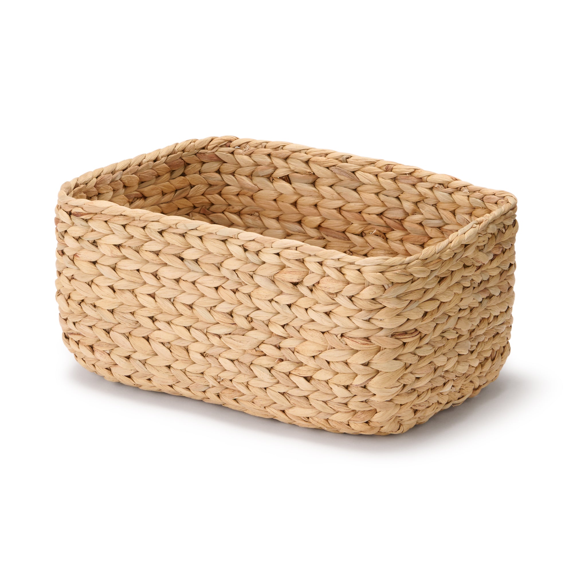Water Hyacinth Basket - Rectangle - Medium W13.4 x D9.1 x H6.3