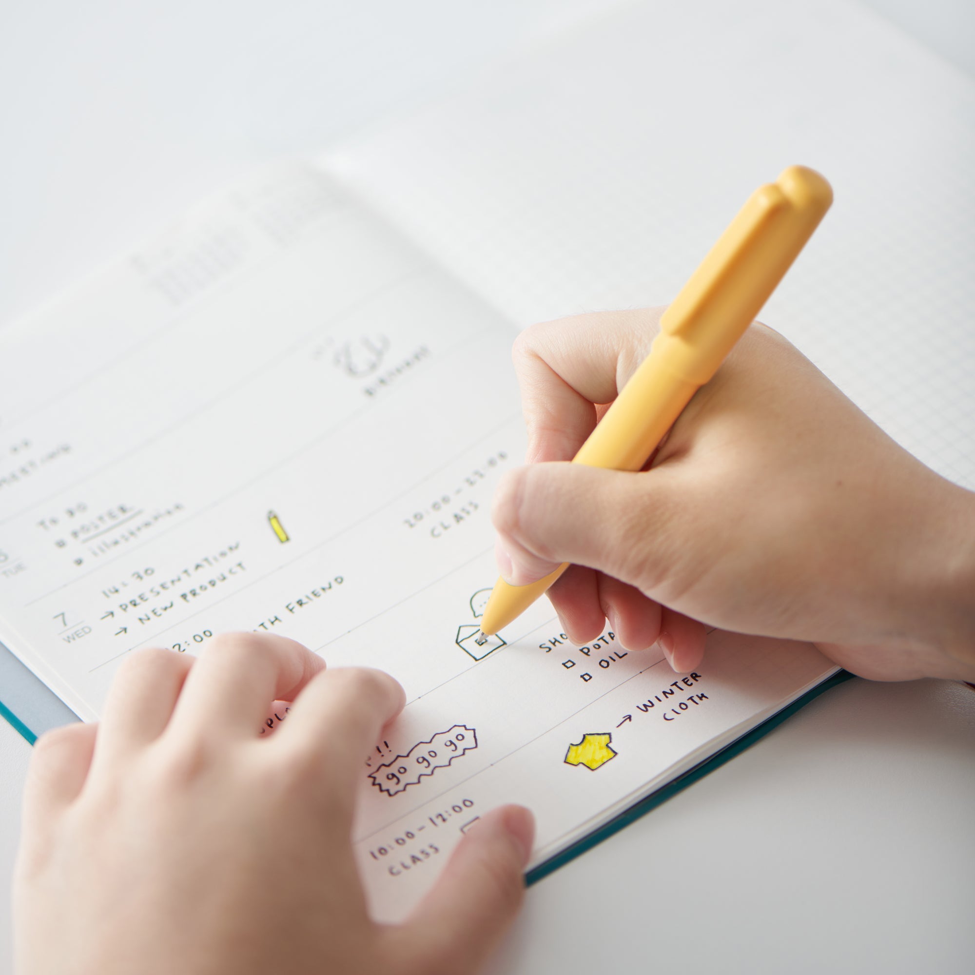 Compact Gel Ink Ballpoint Pen Cap Type 0.5 mm - Green - Image 3