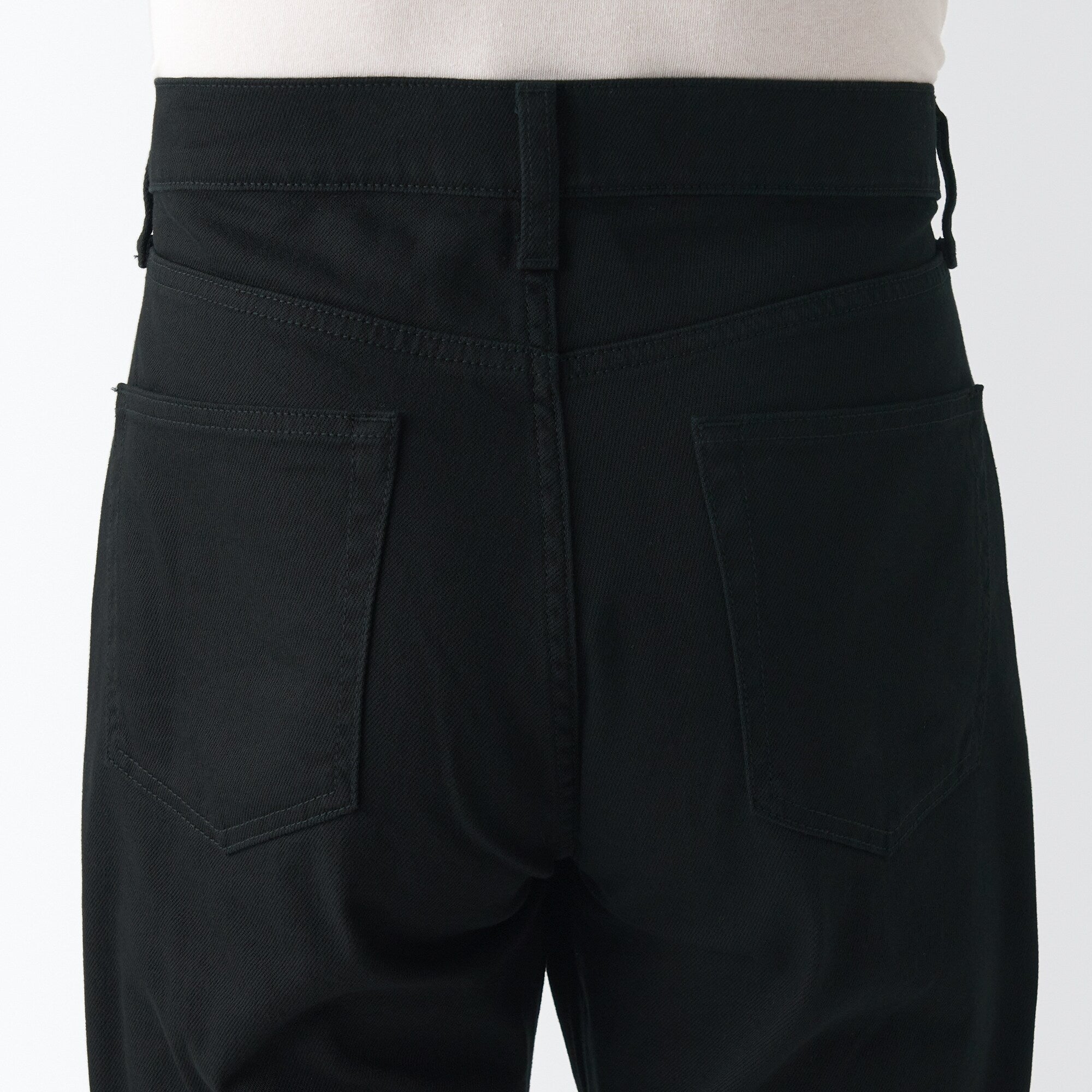 Men's Stretch Denim Slim Pants Black (L 32inch / 82cm) - Image 9