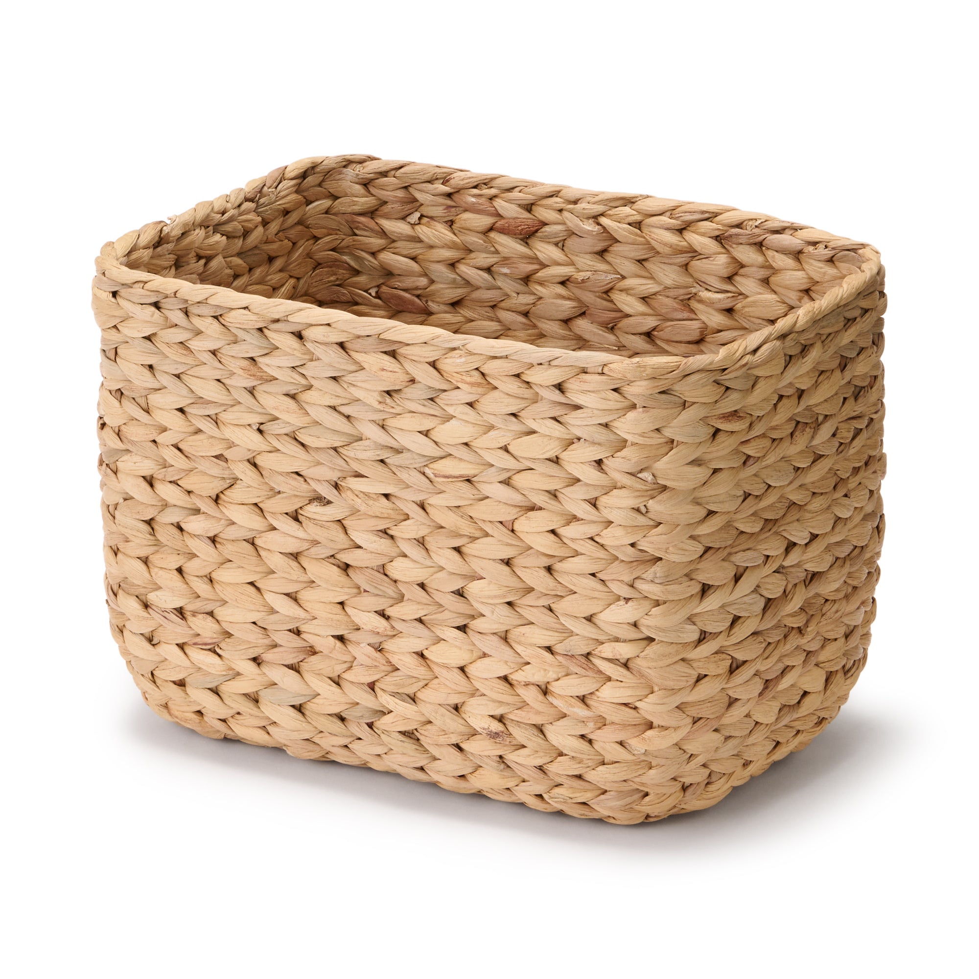 Water Hyacinth Basket - Rectangle - Large W13.4 x D9.1 x H9.4