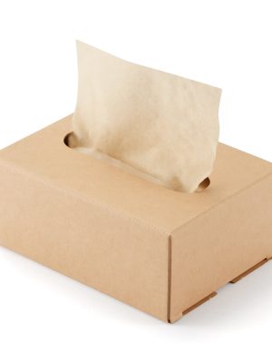 Kraft Tissue Holder - Table Top